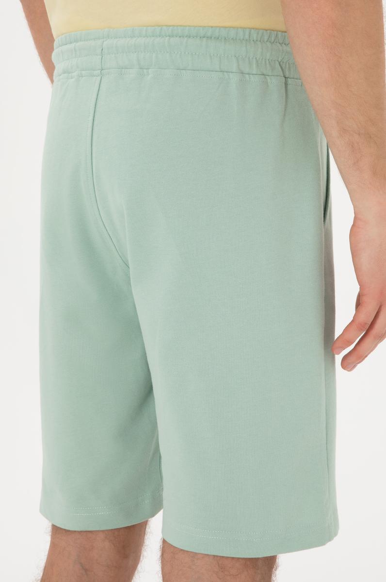 Erkek Su Yeşili Örme Şort