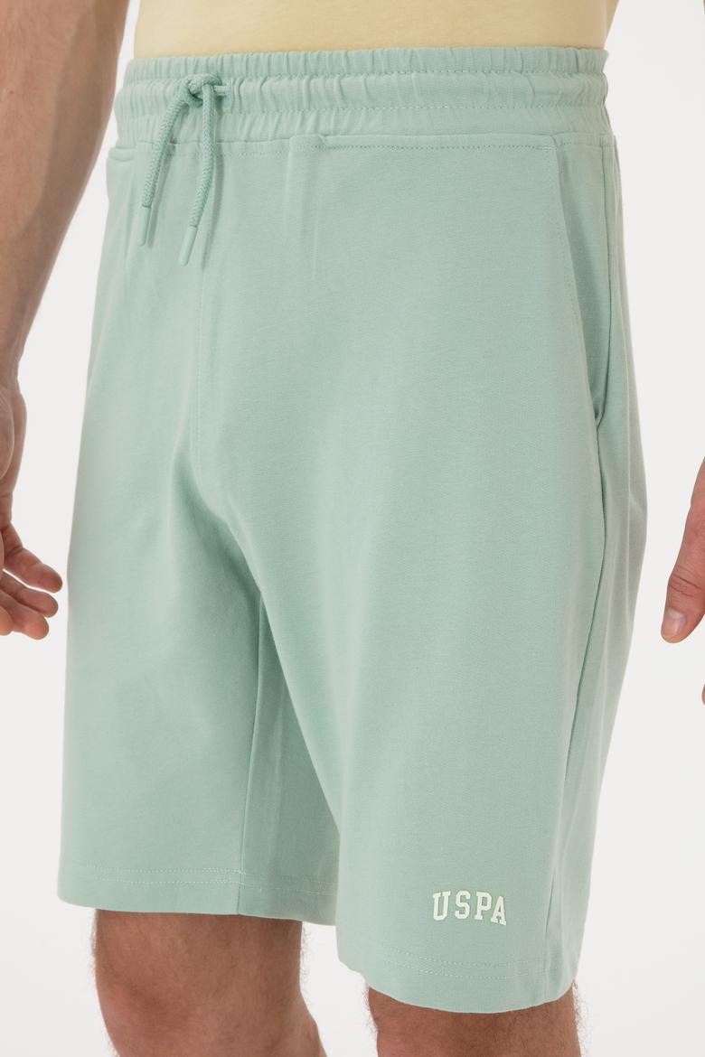 Erkek Su Yeşili Örme Şort - 50305933108