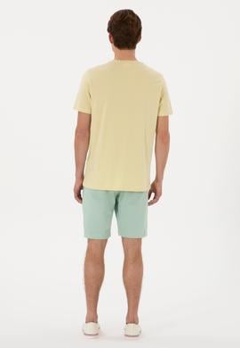 Erkek Su Yeşili Örme Şort - 50305933108
