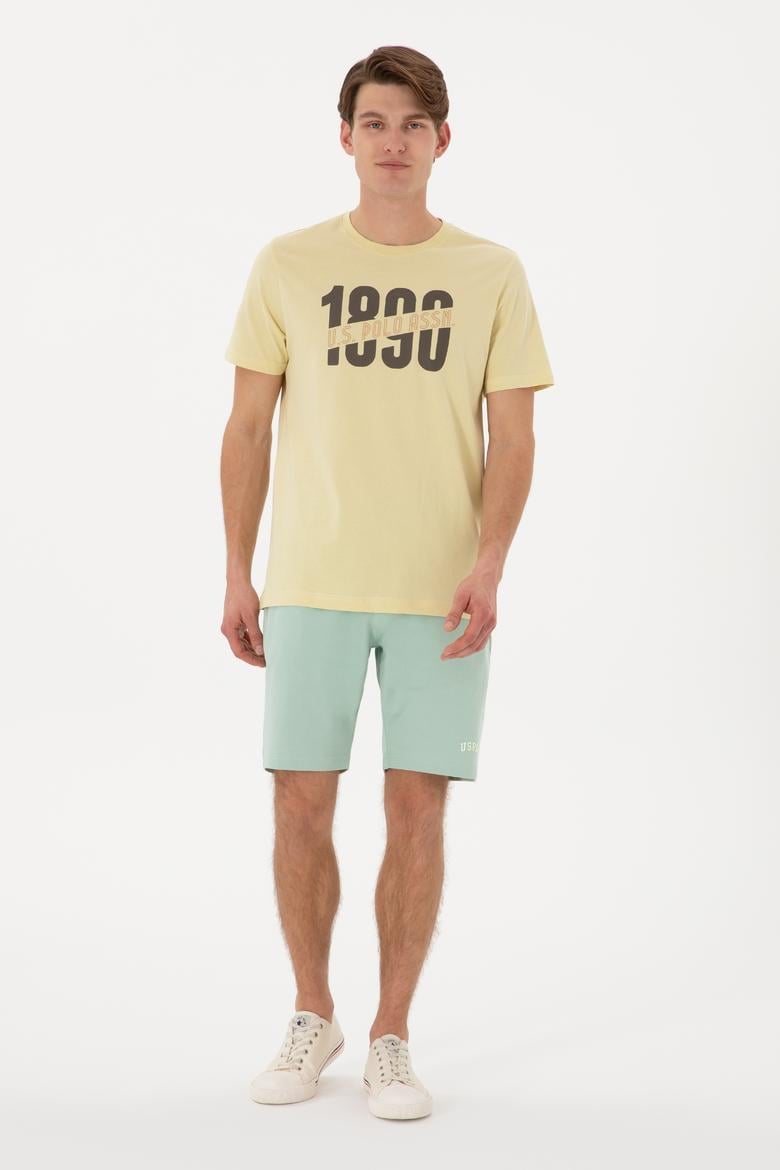 Erkek Su Yeşili Örme Şort