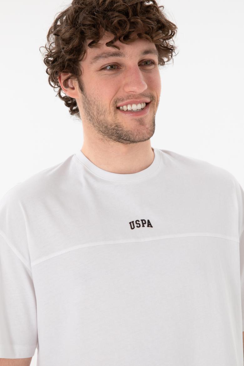 Erkek Comfort Fit Bisiklet Yaka Beyaz Tişört - 50306017018