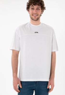 Erkek Comfort Fit Bisiklet Yaka Beyaz Tişört - 50306017018