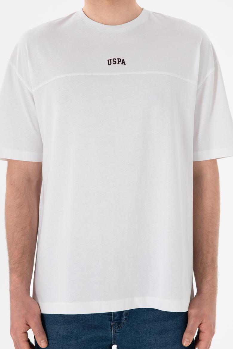 Erkek Comfort Fit Bisiklet Yaka Beyaz Tişört - 50306017018