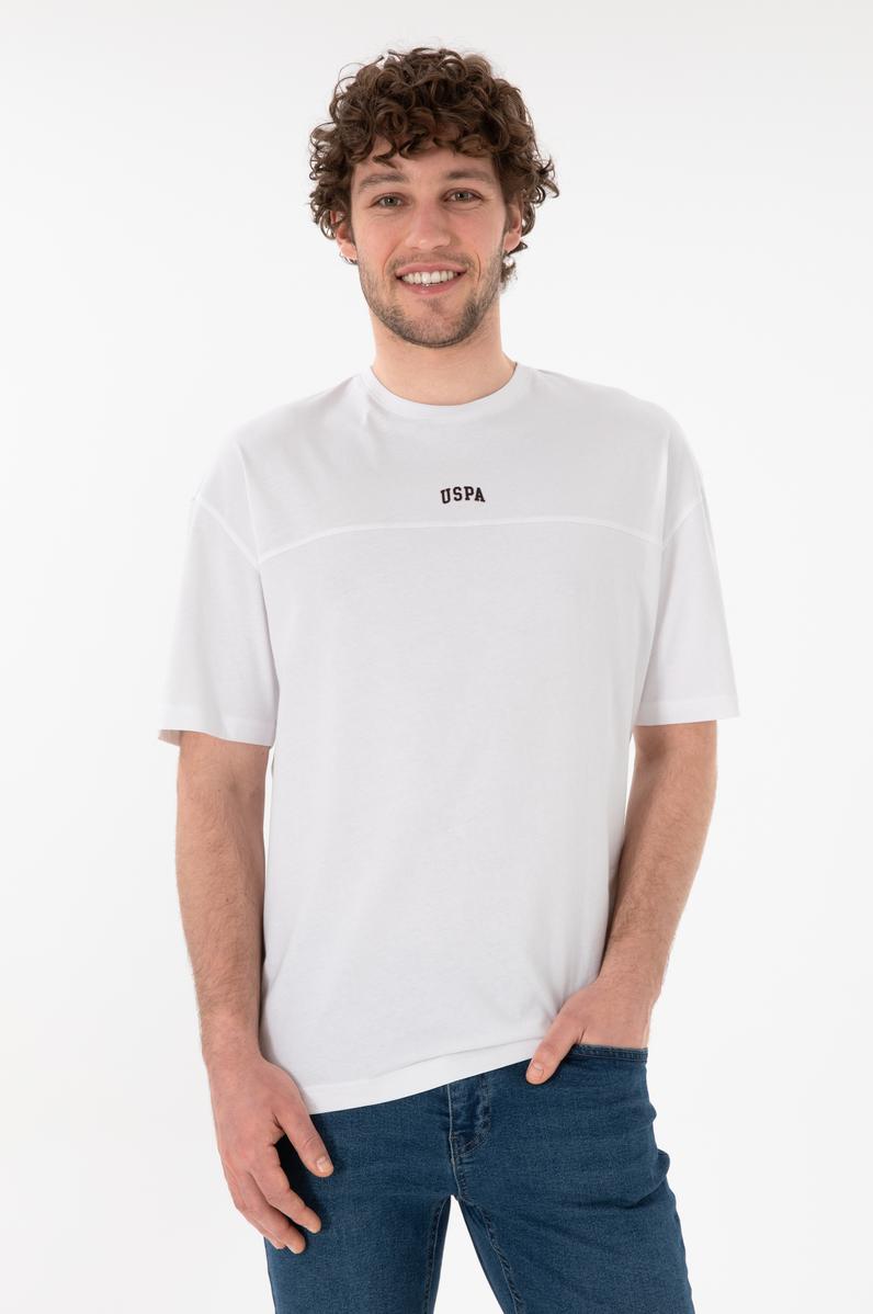 Erkek Comfort Fit Bisiklet Yaka Beyaz Tişört