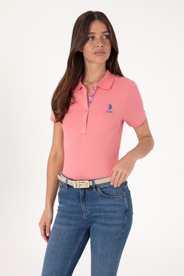 Kadın Pembe Basic Tişört - 50300896106