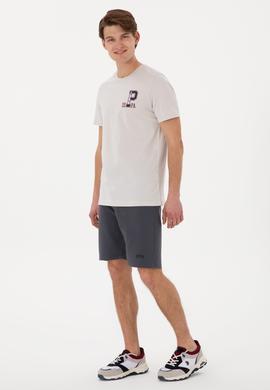 Erkek Antrasit Örme Şort - 50305933061