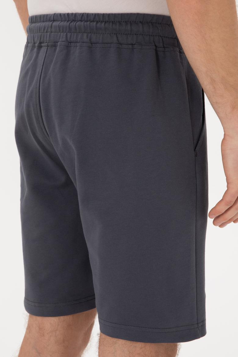 Erkek Antrasit Örme Şort - 50305933061