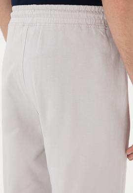 Erkek Açık Gri Örme Şort - 50305933088