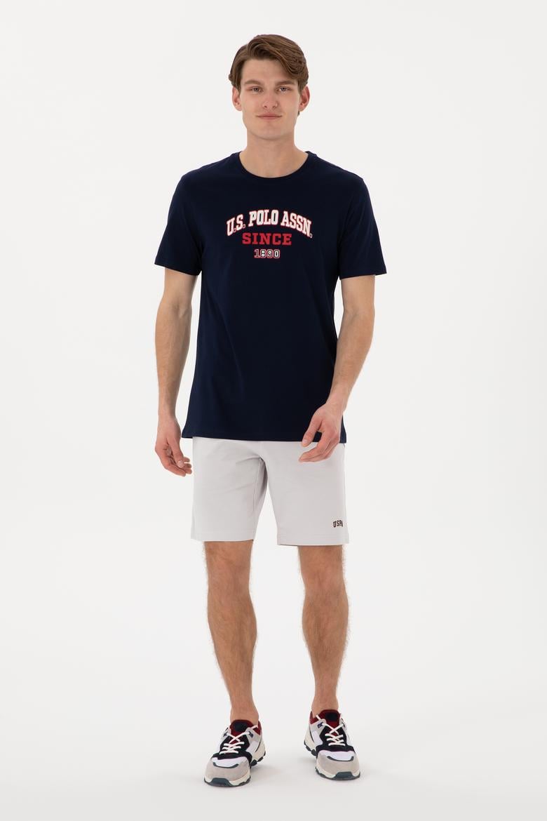 Erkek Açık Gri Örme Şort