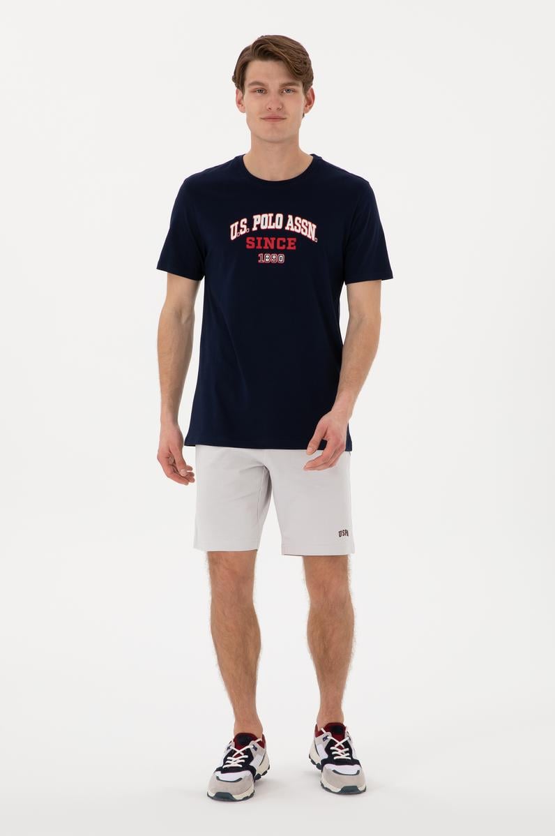 Erkek Açık Gri Örme Şort