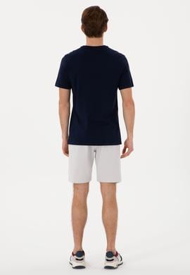 Erkek Açık Gri Örme Şort - 50305933088