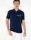 Erkek Regular Fit Fermuarlı Lacivert Tişört