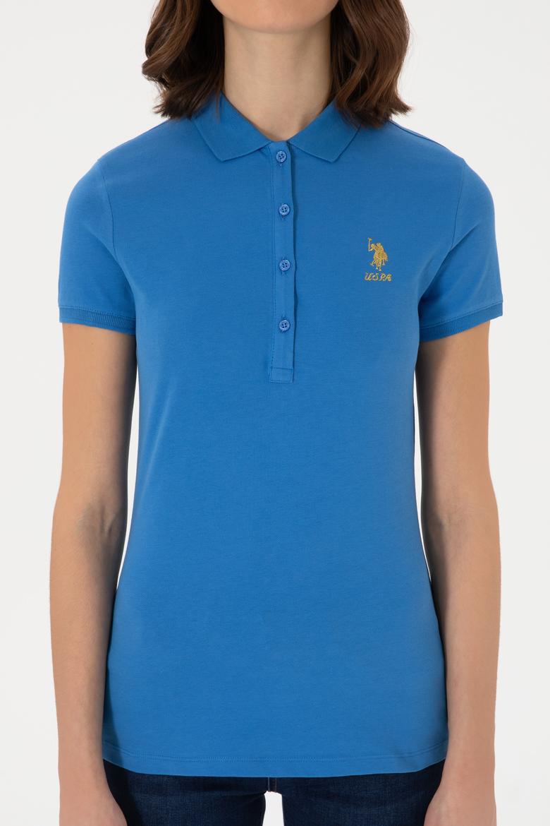 Kadın Saks Basic Tişört - 50280065062