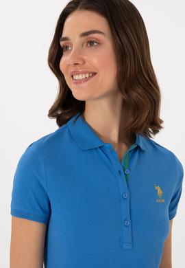 Kadın Saks Basic Tişört - 50280065062