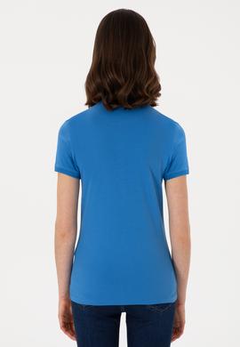 Kadın Saks Basic Tişört - 50280065062