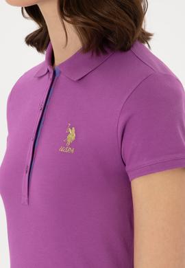 Kadın Mor Basic Tişört - 50280065203