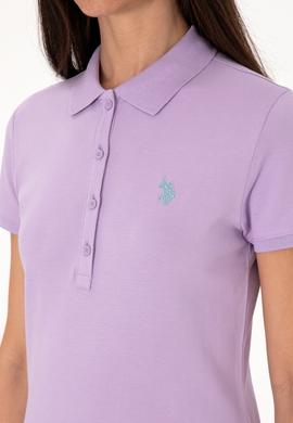 Kadın Lila Basic Tişört - 50300830131