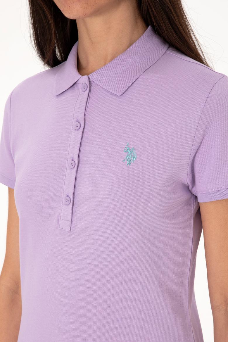 Kadın Lila Basic Tişört - 50300830131