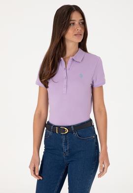 Kadın Lila Basic Tişört - 50300830131