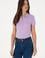 Kadın Lila Basic Tişört