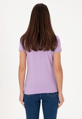 Kadın Lila Basic Tişört - 50300830131