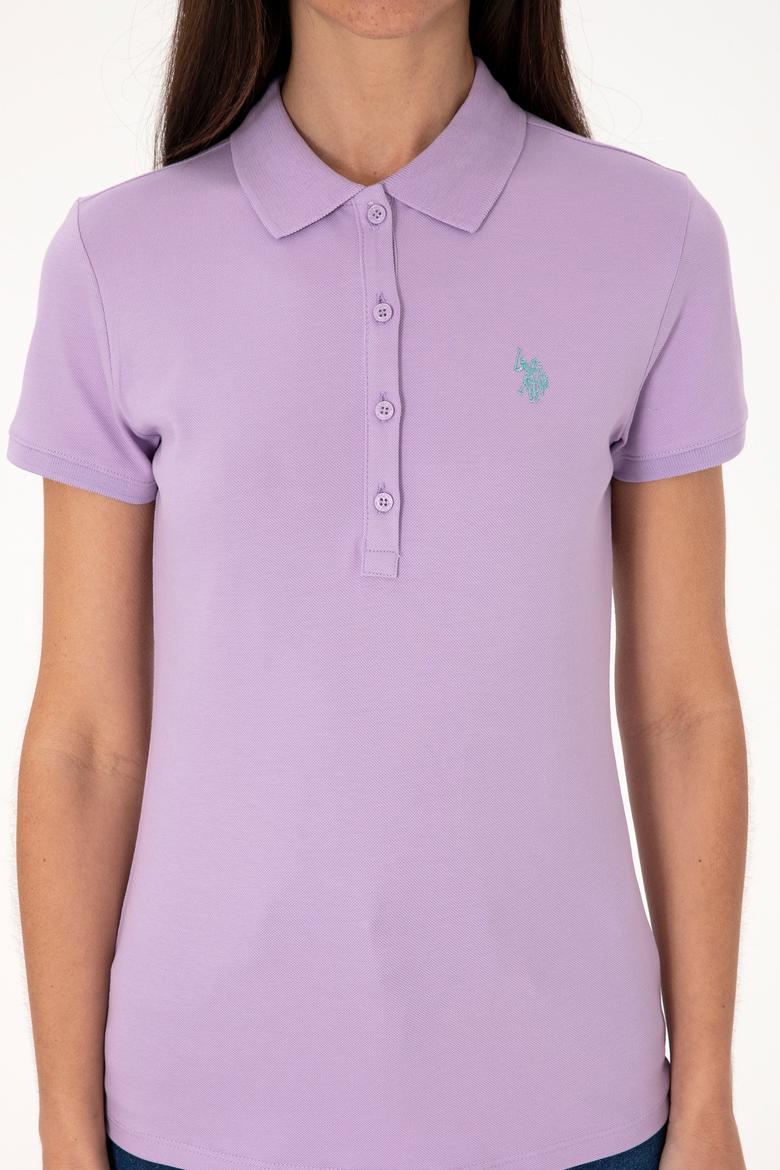 Kadın Lila Basic Tişört - 50300830131