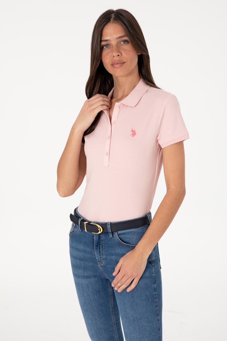 Kadın Pudra Basic Tişört - 50300830168