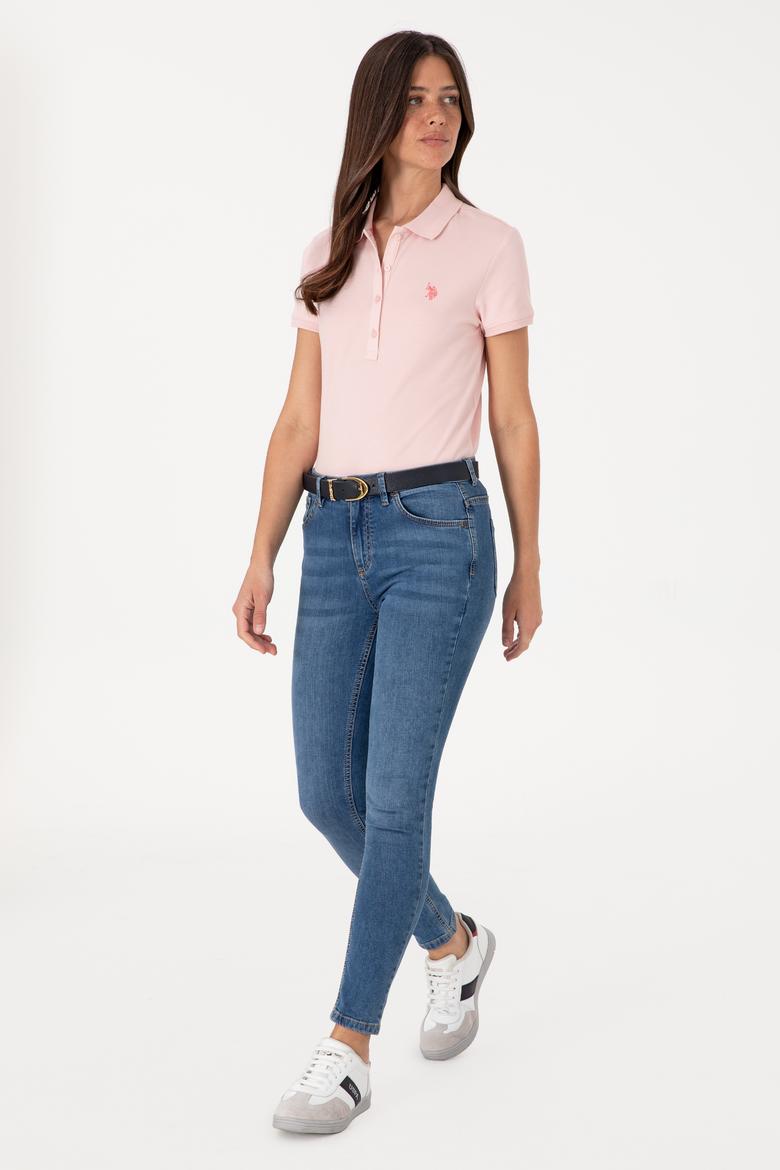 Kadın Pudra Basic Tişört - 50300830168