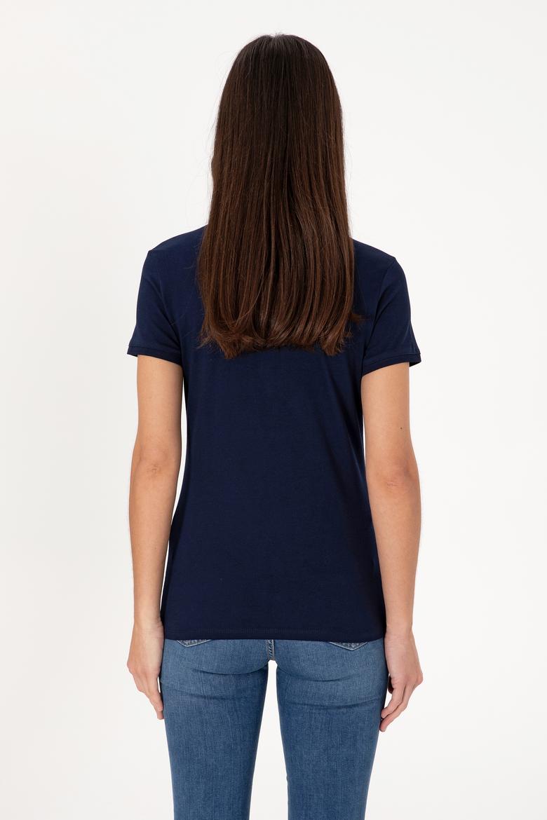 Kadın Lacivert Tişört - 50300887056