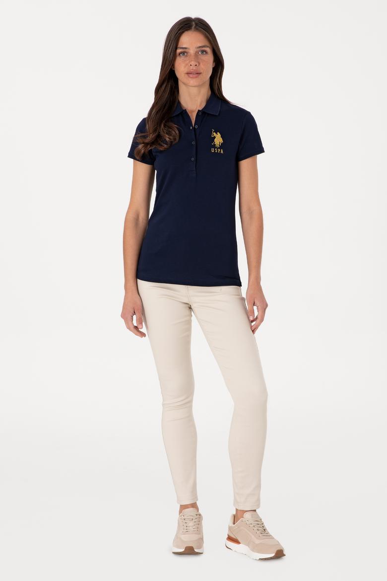 Kadın Lacivert Basic Tişört - 50300883012