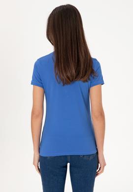 Kadın İndigo Basic Tişört - 50300896046