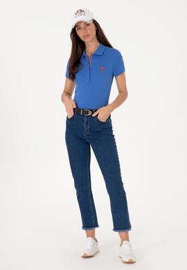 Kadın İndigo Basic Tişört - 50300896046