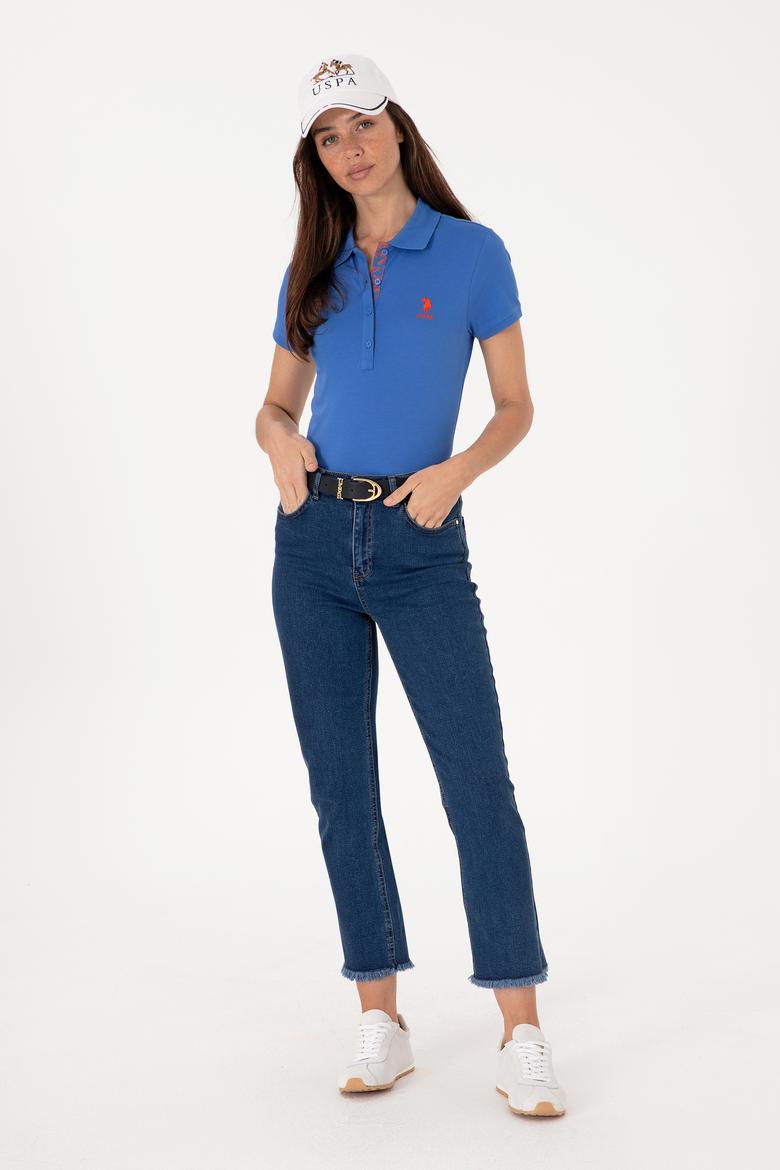 Kadın İndigo Basic Tişört - 50300896046