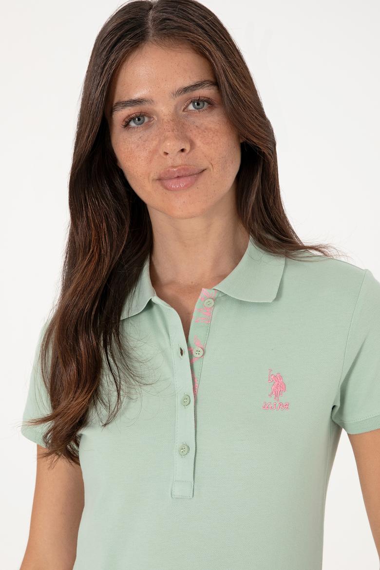 Kadın Su Yeşili Basic Tişört - 50300896136