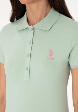 Kadın Su Yeşili Basic Tişört - 50300896136