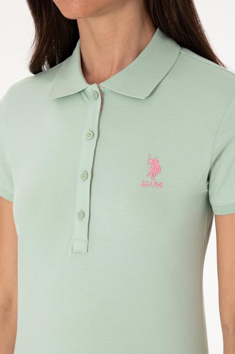 Kadın Su Yeşili Basic Tişört