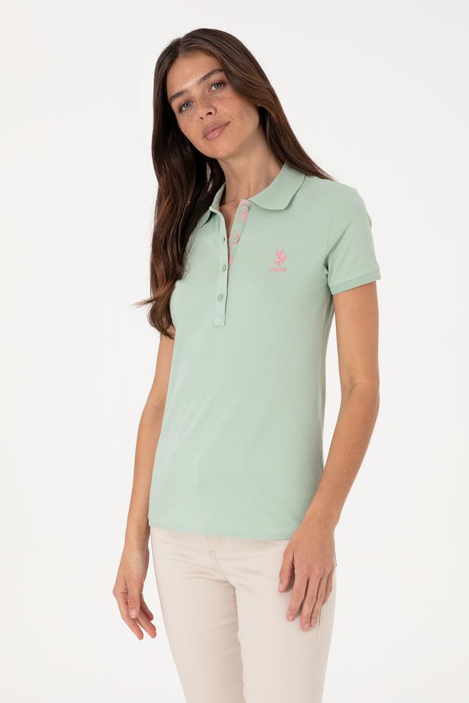 Kadın Su Yeşili Basic Tişört