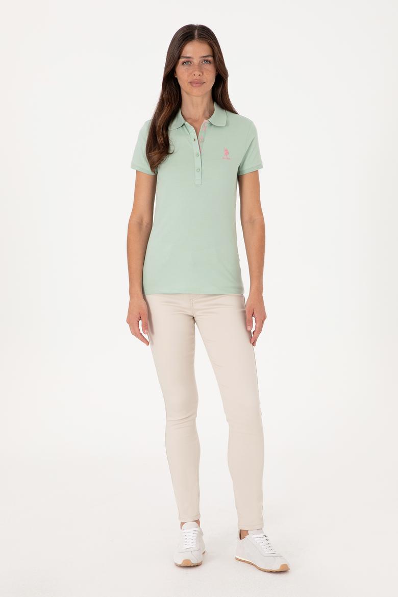 Kadın Su Yeşili Basic Tişört - 50300896136