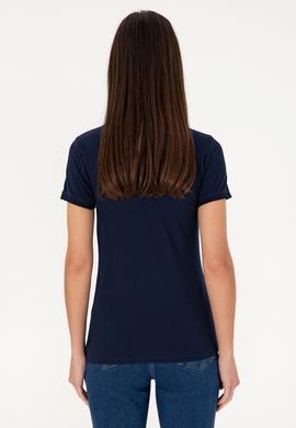 Kadın Lacivert Basic Tişört - 50300868028