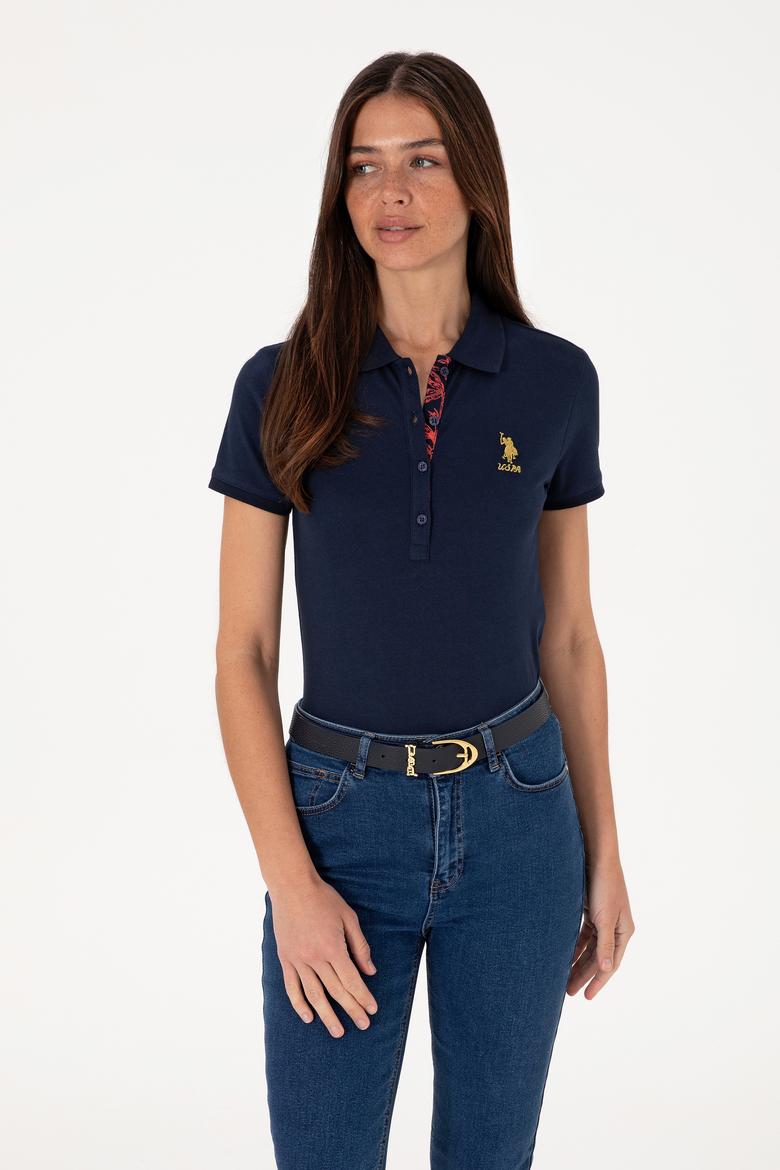 Kadın Lacivert Basic Tişört - 50300868028