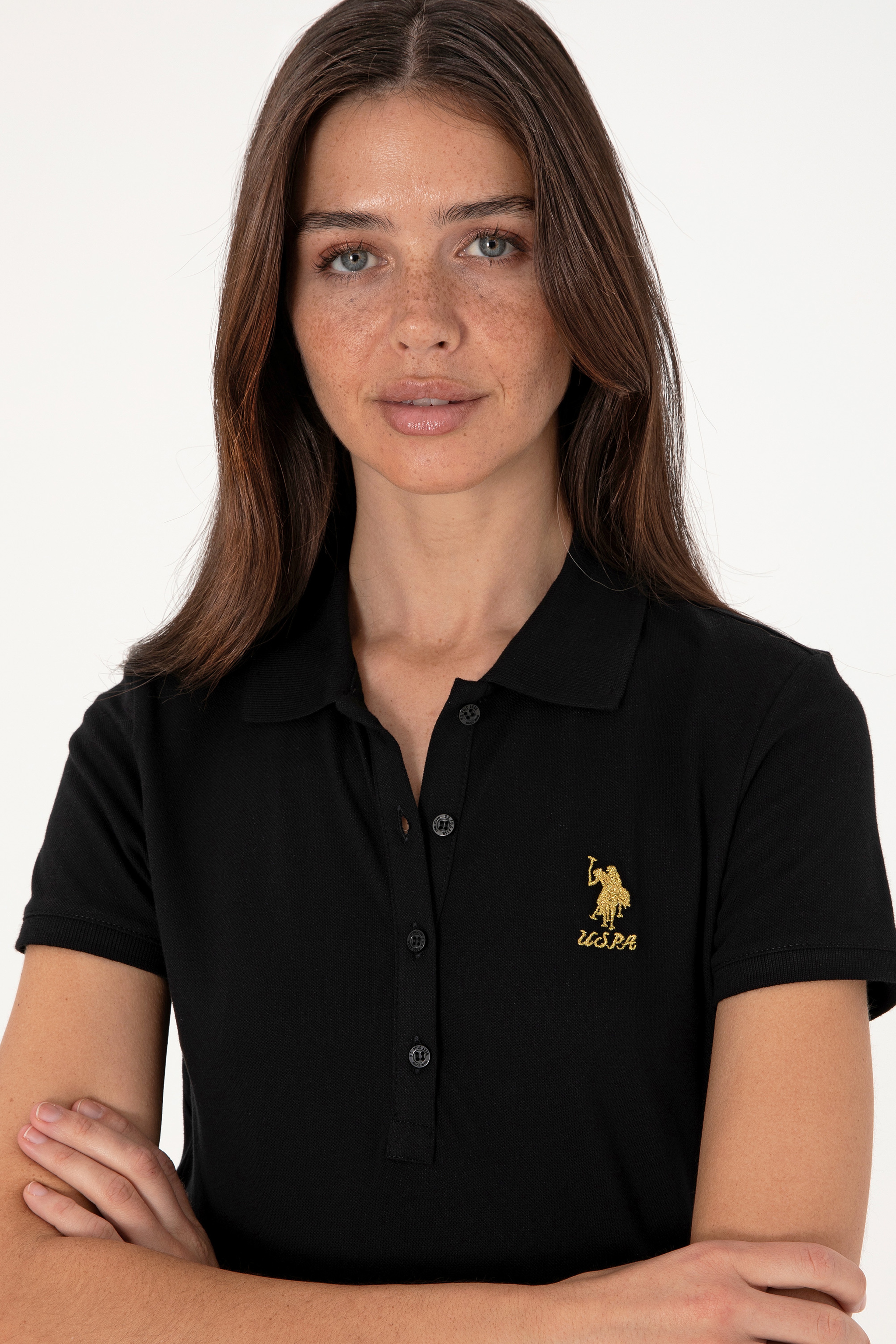 Kadın Siyah Basic Tişört - Image 2
