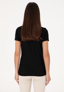 Kadın Siyah Basic Tişört - 50300868063