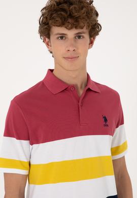 Erkek Regular Fit Polo Yaka Vişne Tişört - 50306820019