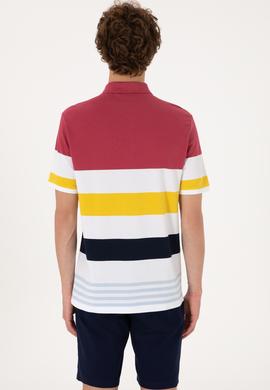 Erkek Regular Fit Polo Yaka Vişne Tişört - 50306820019