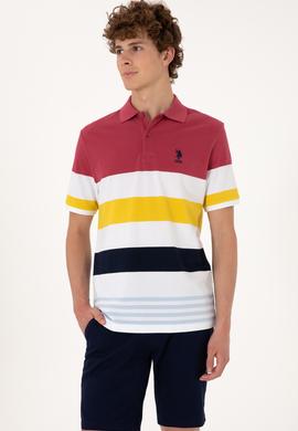 Erkek Regular Fit Polo Yaka Vişne Tişört - 50306820019
