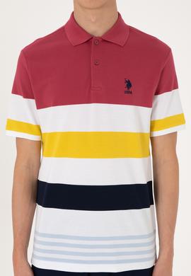 Erkek Regular Fit Polo Yaka Vişne Tişört - 50306820019