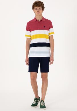 Erkek Regular Fit Polo Yaka Vişne Tişört - 50306820019