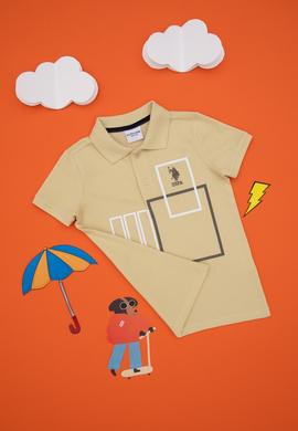 Erkek Çocuk Açık Haki Tişört - 50307175012