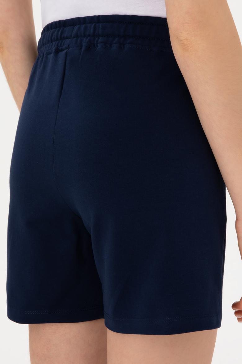 Kadın Lacivert Örme Şort - 50300840051