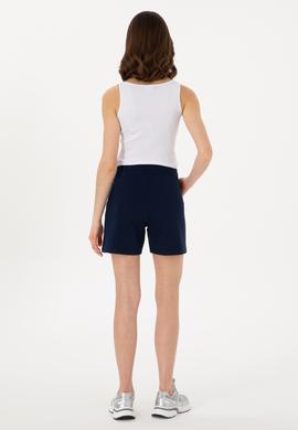 Kadın Lacivert Örme Şort - 50300840051